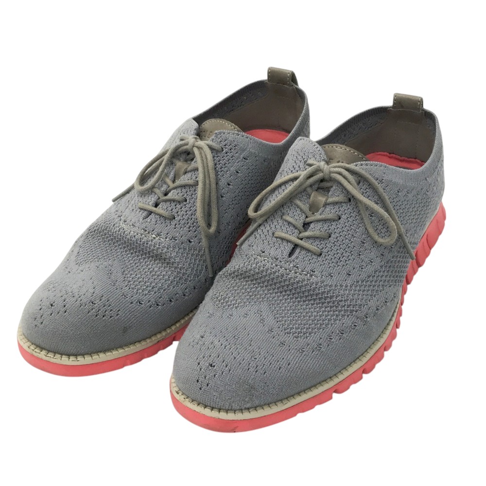 COLE HAAN コールハーン C27697 ZEROGRAND ウィングチップ スニーカー グレー系 9M 【中古】メンズ