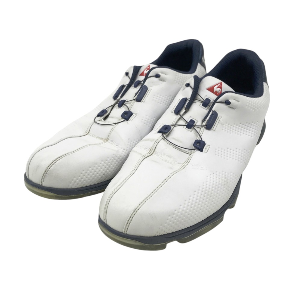 le coq sportif - ルコック　QQ0592 ゴルフシューズ le coq sportif ルコック ゴルフシューズ 白×ブルー ダイヤル式