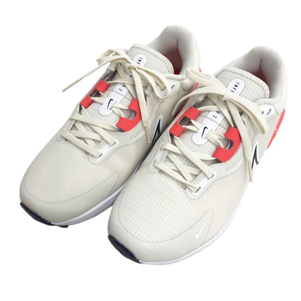 NIKE GOLF ナイキゴルフ DM8449-041 INFINITY PRO 2 W スパイクレスゴルフシューズ ベージュ系 25.5cm 【中古】ゴルフウェア メンズ