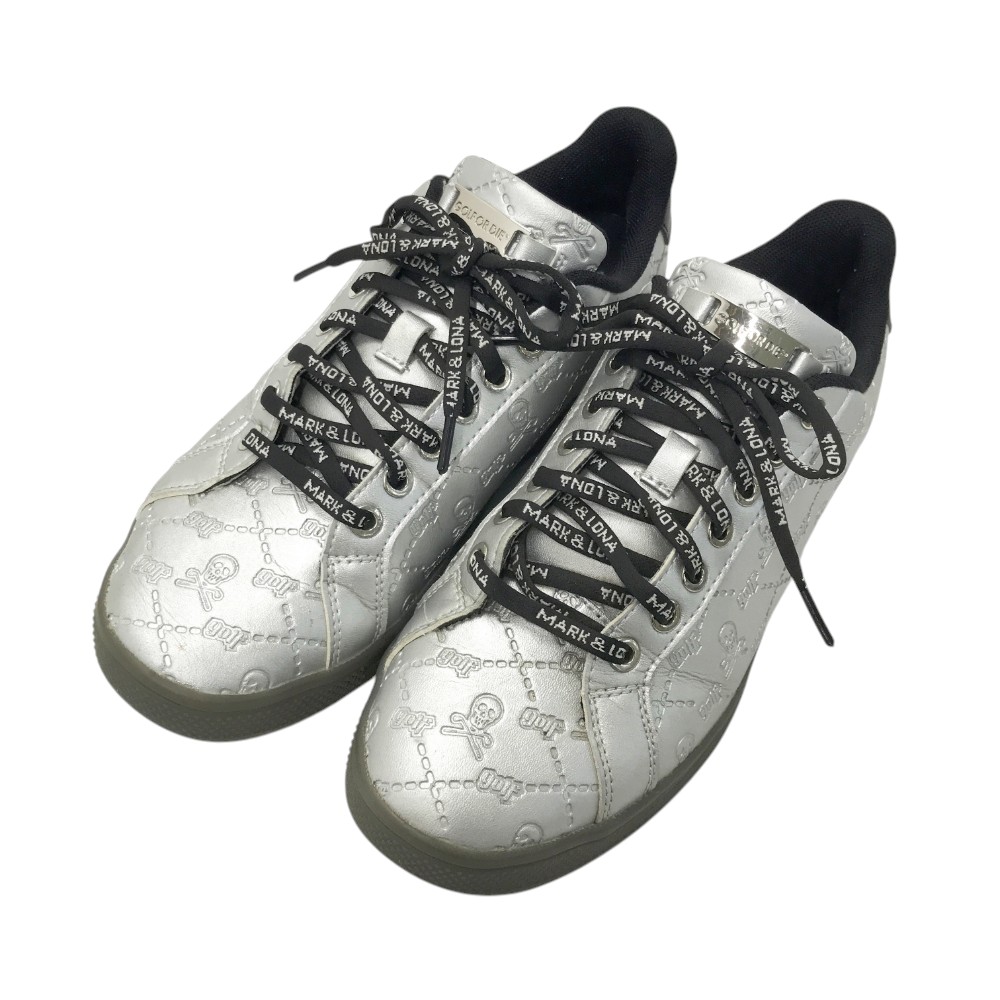 MARK&LONAマークアンドロナゴルフシューズジップスニーカーホワイト白 MARK&LONAマークアンドロナゴルフシューズジップスニーカーホワイト白