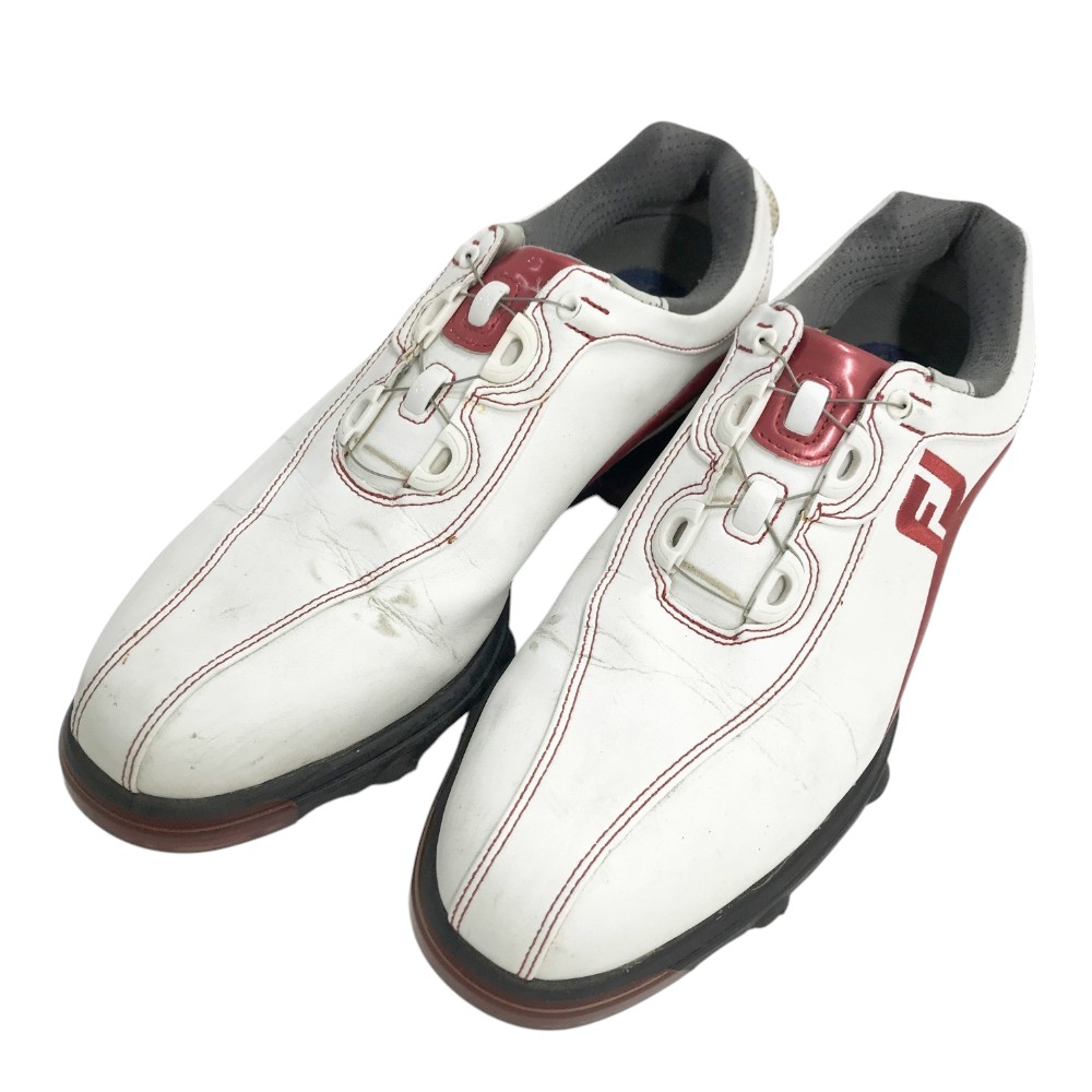 FOOT JOY フットジョイ 59820J GF3 BOA ゴルフシューズ ホワイト系 25.5 【中古】ゴルフウェア メンズ