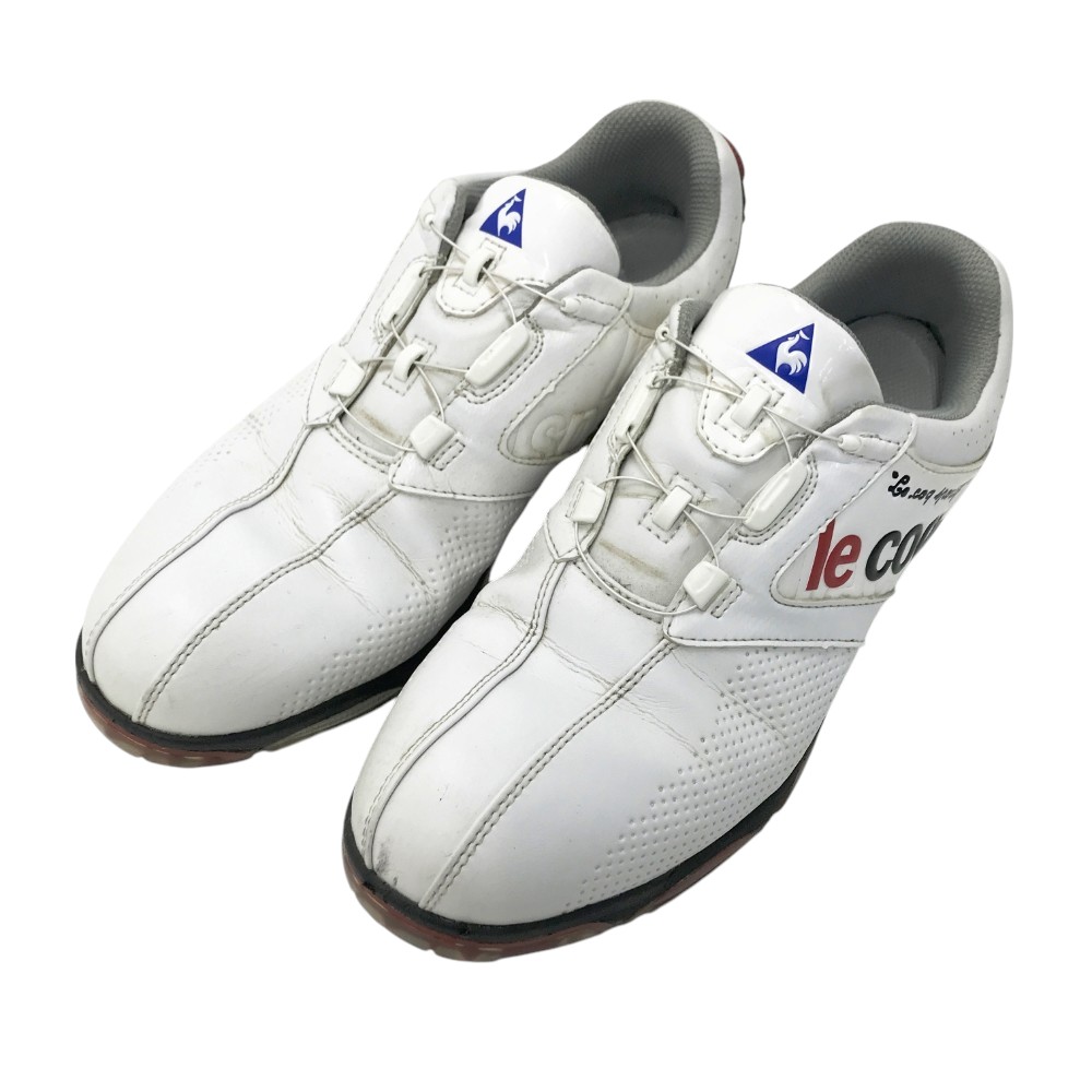 le coq sportif - ルコック　QQ0592 ゴルフシューズ le coq sportif ルコック ゴルフシューズ 白×ブルー ダイヤル式