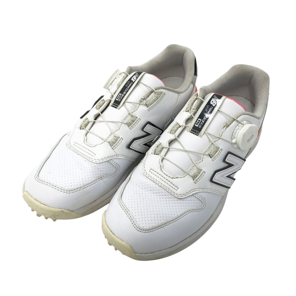 未使用 24cm D ニューバランスゴルフシューズ WGS327AF ホワイト New Balance Golf ニューバランス レディース ゴルフシューズ