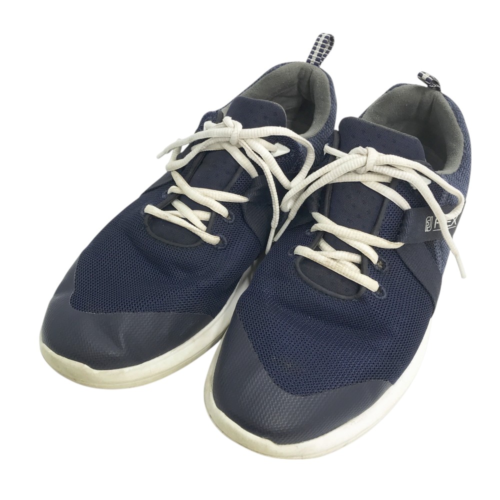 FOOT JOY フットジョイ 56102J スパイクレス ゴルフシューズ ネイビー系 25.5 【中古】ゴルフウェア メンズ