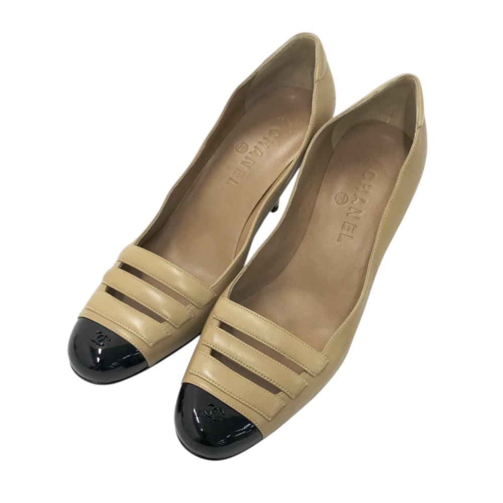 シャネルヒール CHANEL|CHANEL バイカラーヒールパンプス|HARDOFFオフモール