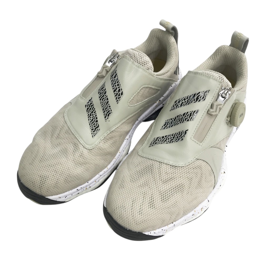 ADIDAS GOLF アディダスゴルフ IG8704 コードカオス25 2024年モデル スパイクレス ゴルフシューズ ベージュ系 24.5 【中古】ゴルフウェア レディース