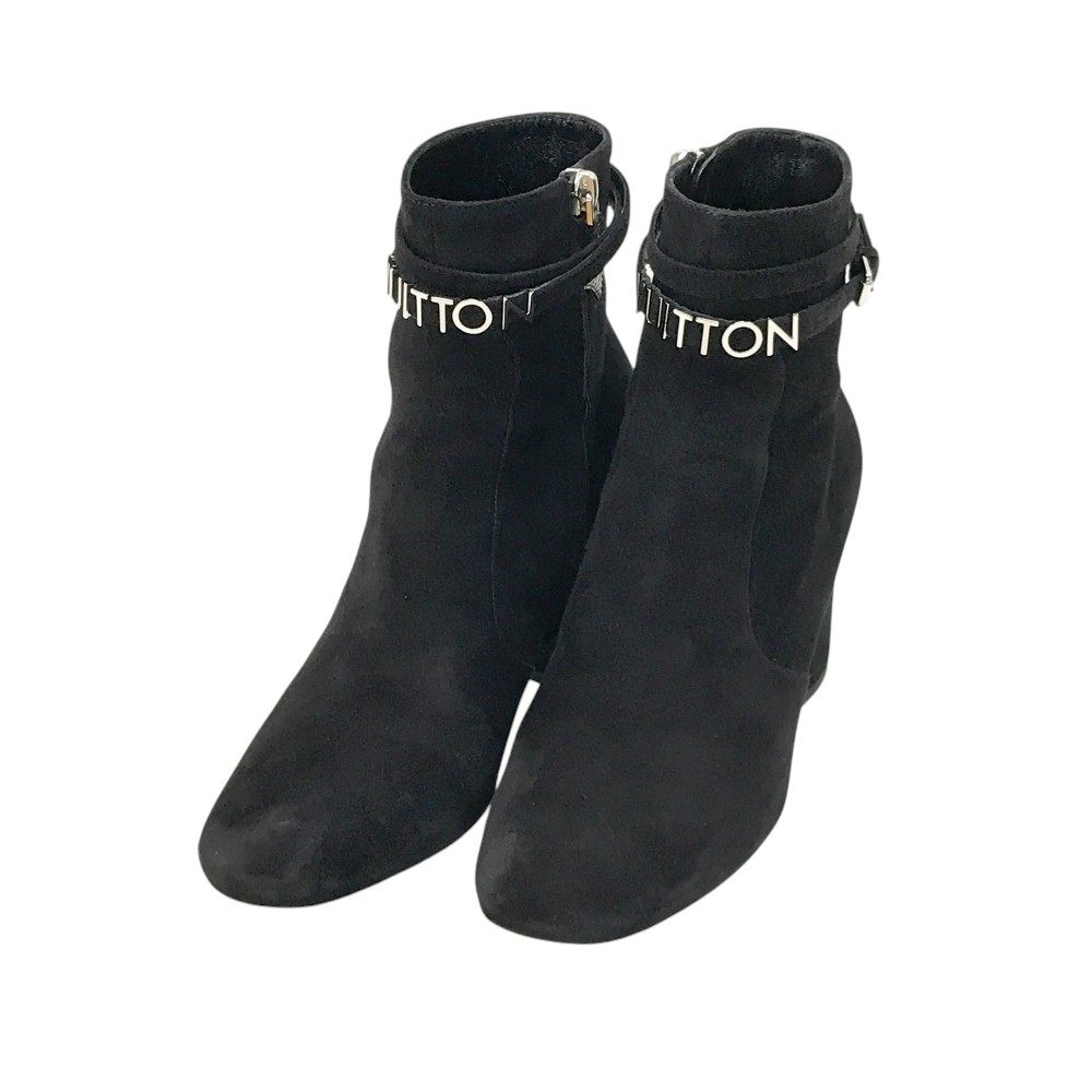 LOUIS VUITTON ルイ ヴィトン アンクルブーツ ブラック系 37 1/2 【中古】レディース｜中古ゴルフウェア通販STST