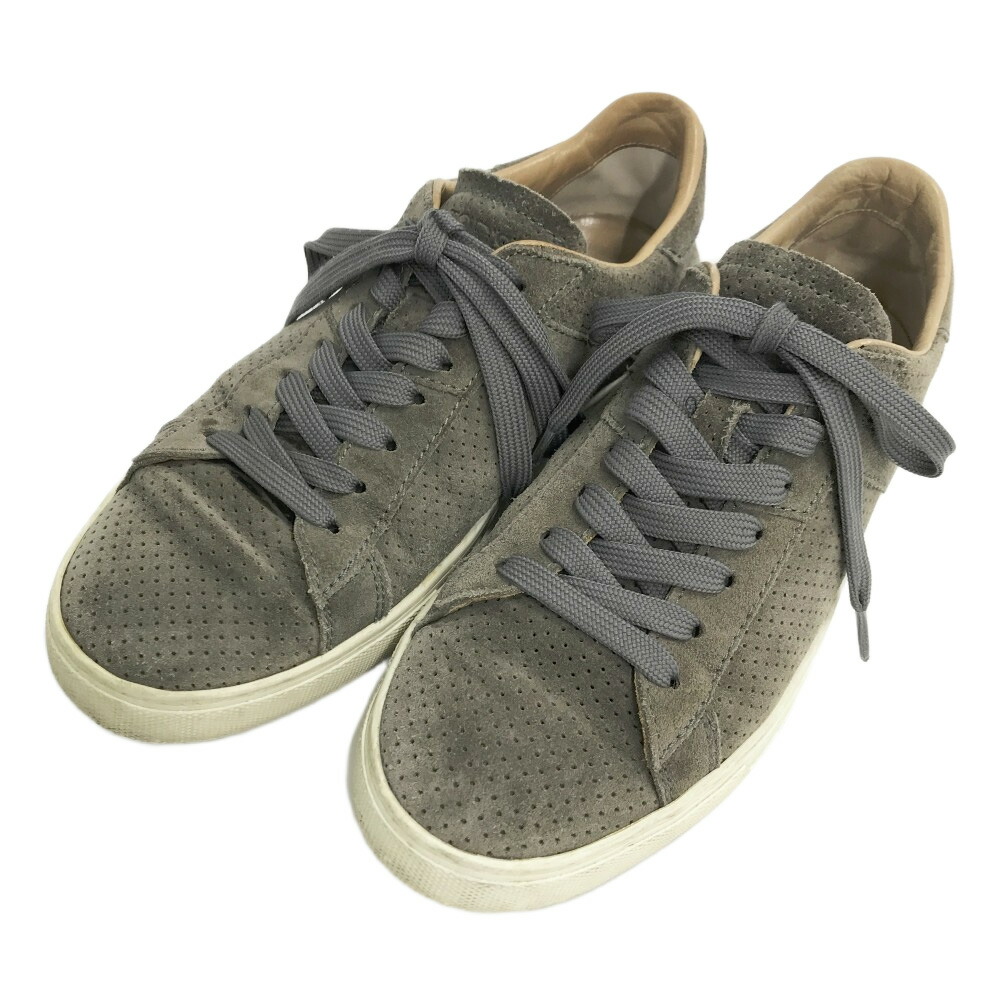 TOD'S トッズ パンチング スエード スニーカー グレー系 6 【中古】メンズ