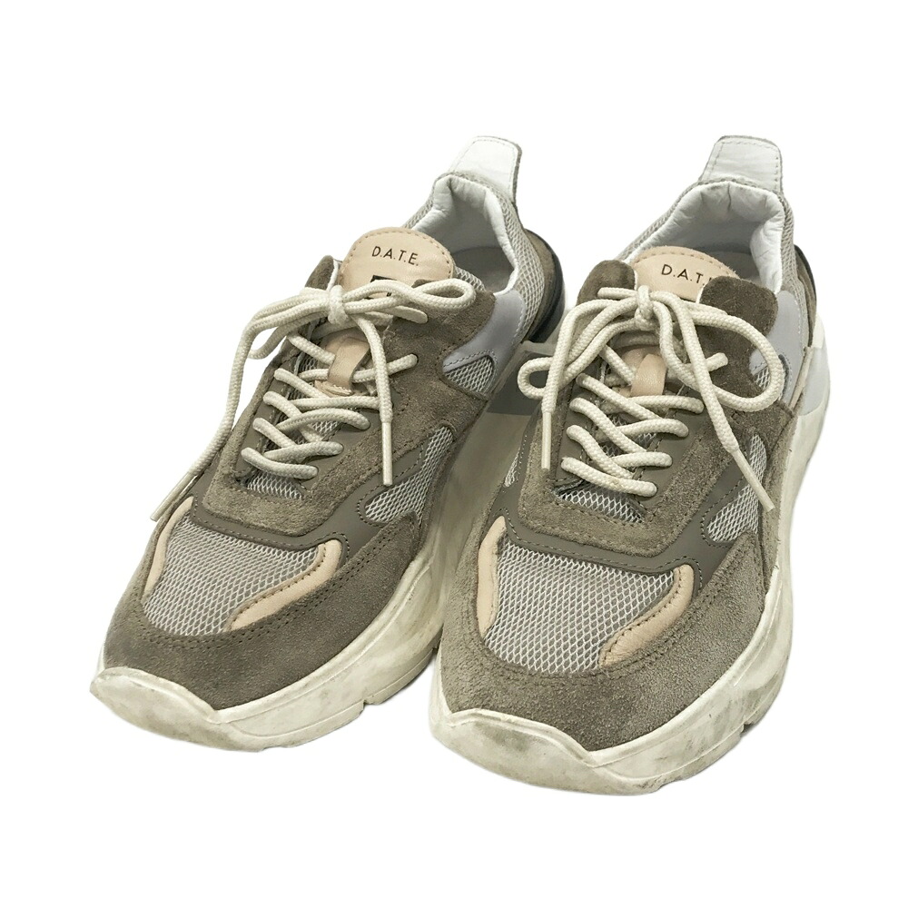 D.A.T.E. デイト スニーカー FUGA ブラウン系 24.5 【中古】レディース
