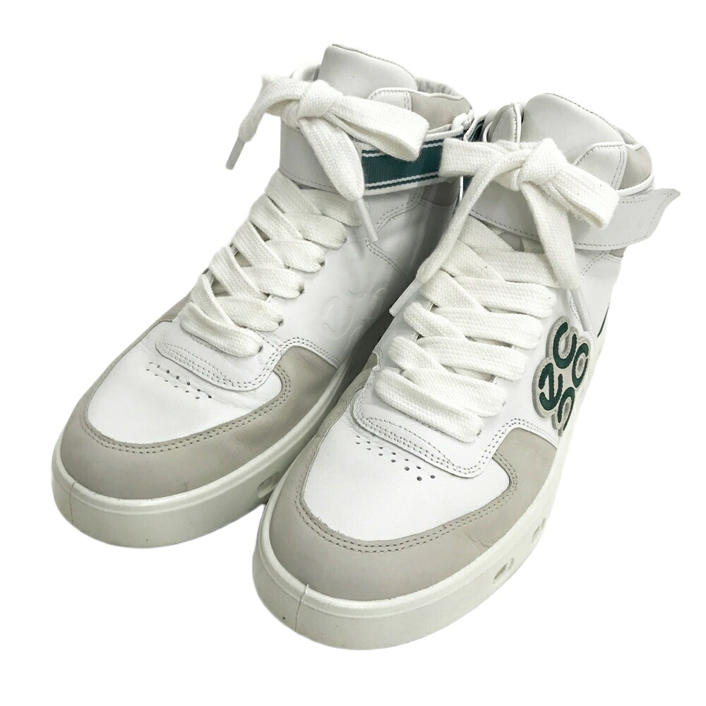 ecco エコー STREET 720 Mid V1 111714 ハイカット ゴルフシューズ ホワイト系 EU40 【中古】ゴルフウェア メンズ