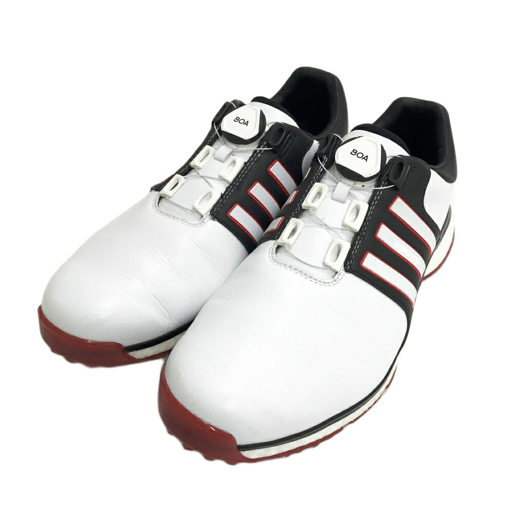 ADIDAS GOLF アディダスゴルフ F34190 ツアー360XT スパイクレスゴルフシューズ BOA ホワイト系 25.5 【中古】ゴルフウェア メンズ