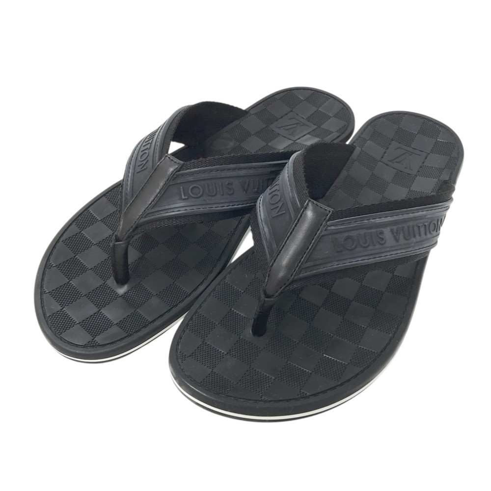 楽天市場】LOUIS VUITTON ルイ ヴィトン ダミエ ビーチサンダル ラバー