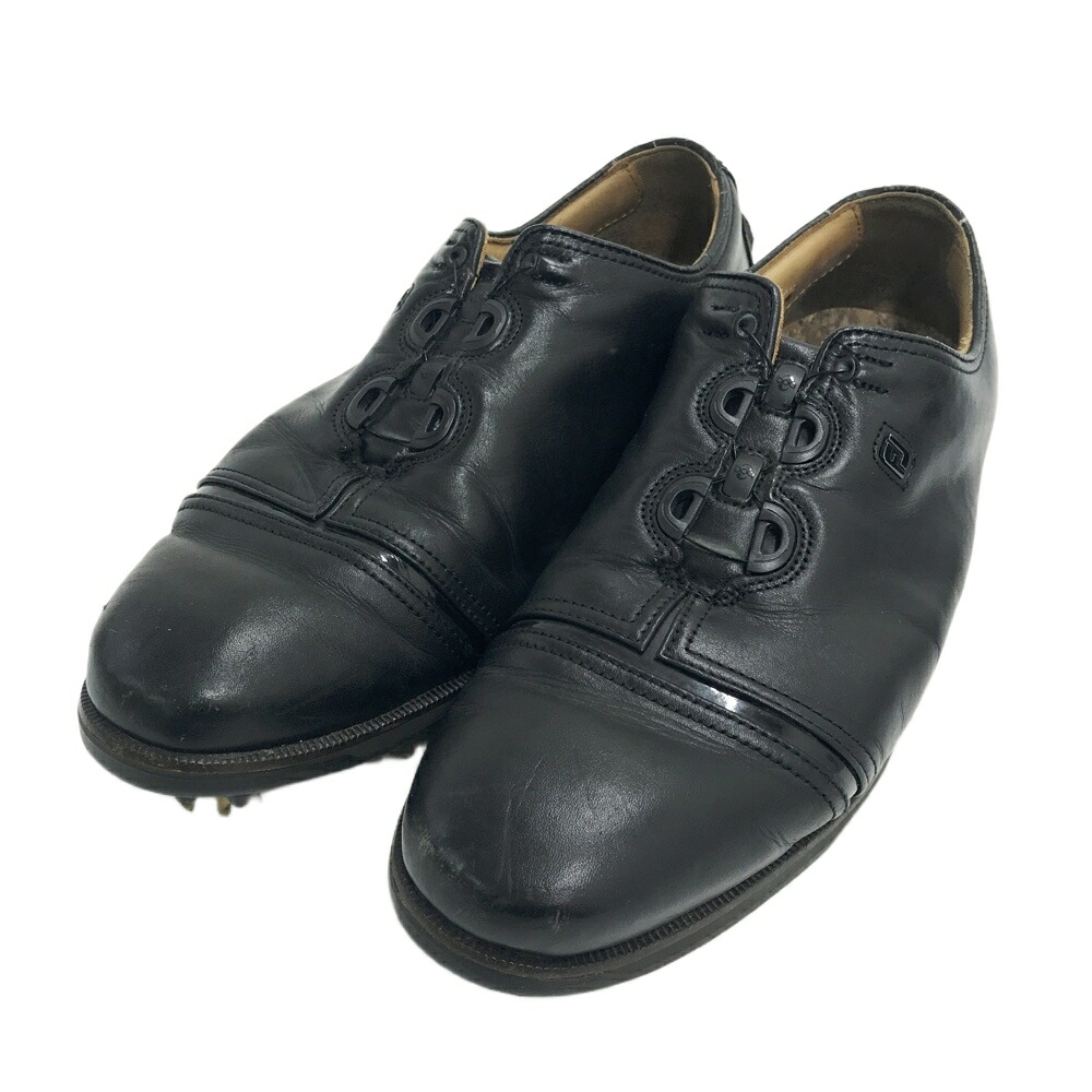 FOOT JOY フットジョイ 52024J ゴルフシューズ  黒いこと系 27.5珊 【中古】ゴルフお召しもの メンズ シューズ-メンズシューズ
