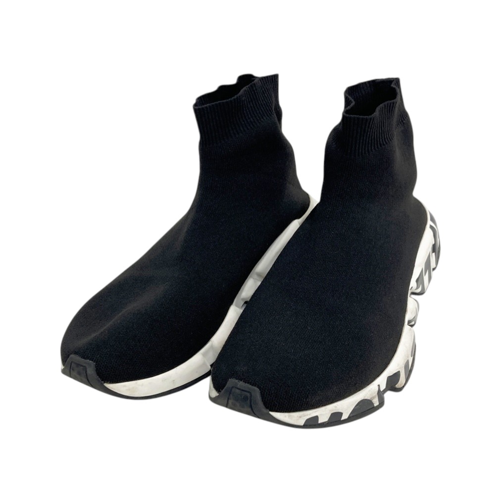 BALENCIAGA バレンシアガ スニーカー スピードトレーナー ブラック系 JP/27 【中古】メンズ