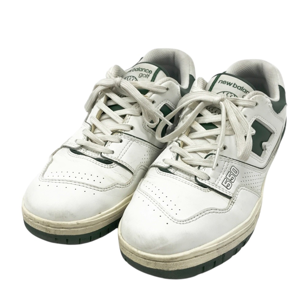 NEW BALANCE GOLF ニューバランス MG550WG ×マルボン スパイクレス ゴルフシューズ ホワイト系 24 【中古】ゴルフウェア レディース