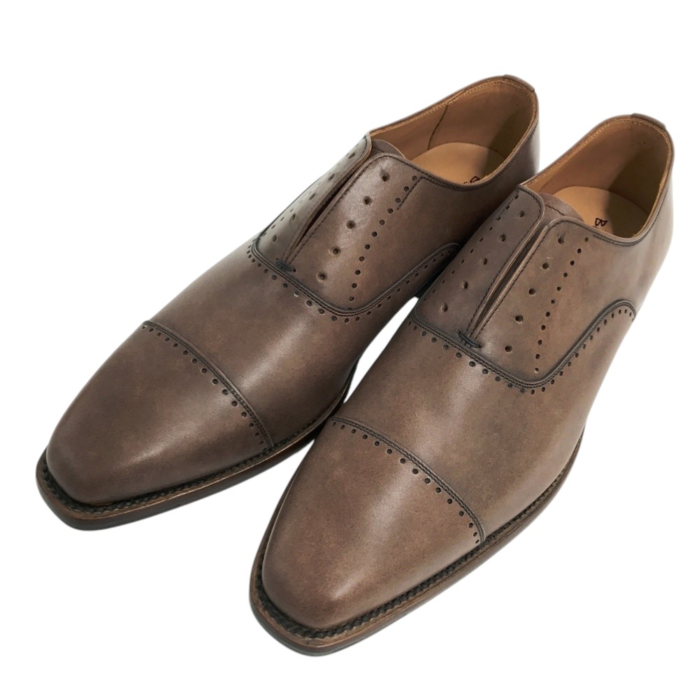 SCOTCH GRAIN スコッチグレイン 756 Bel Homme by HIROKAWA レザー ドレスシューズ ブラウン系 25 1/2 【中古】メンズ