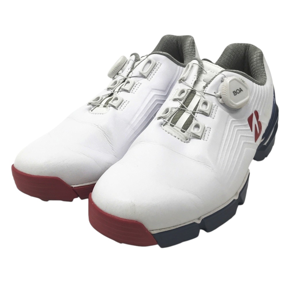 BRIDGESTONE GOLF ブリヂストンゴルフ SHG100 スパイクレスゴルフシューズ ホワイト系 25.5 【中古】ゴルフウェア メンズ