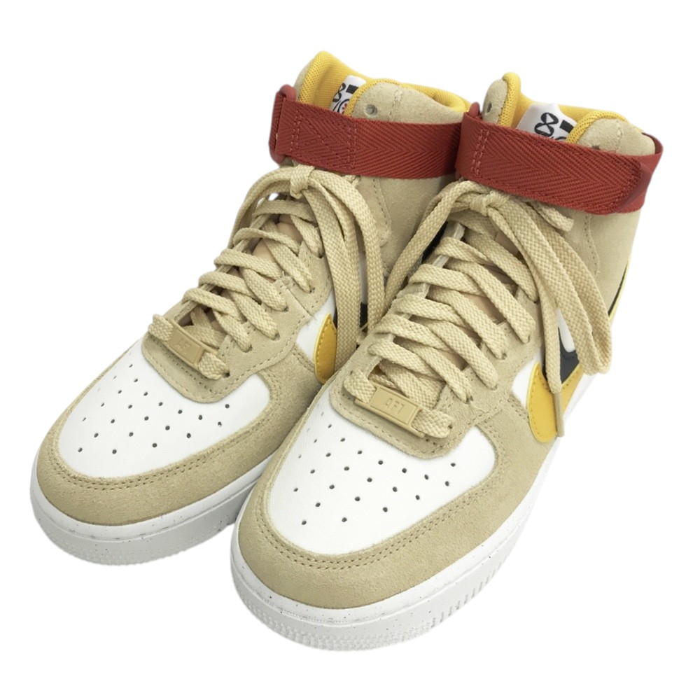 NIKE ナイキ DO9460-200 AIR FORCE 1 HIGH SE ハイカットスニーカー エアフォース1 ベージュ系 22.5cm 【中古】レディース