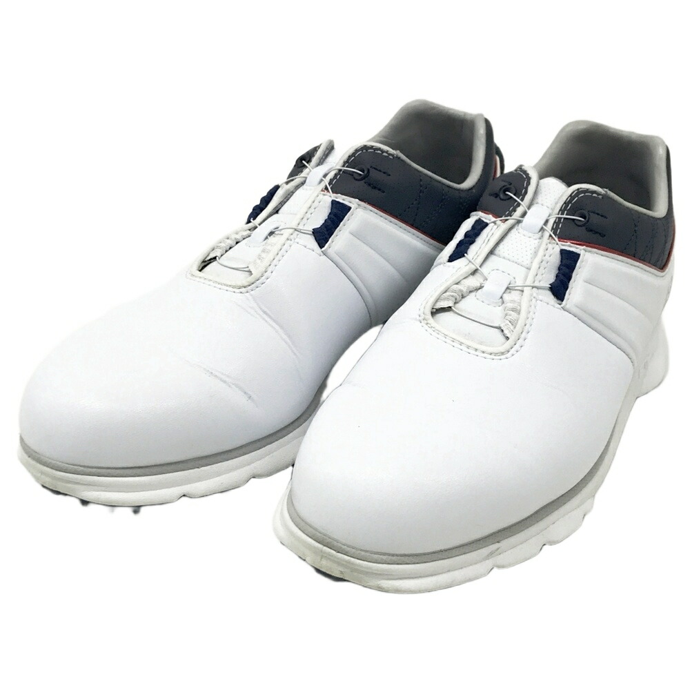 FOOT JOY フットジョイ 53086J スパイクレス ゴルフシューズ ホワイト系 25.5cm 【中古】ゴルフウェア メンズ｜中古ゴルフウェア通販STST