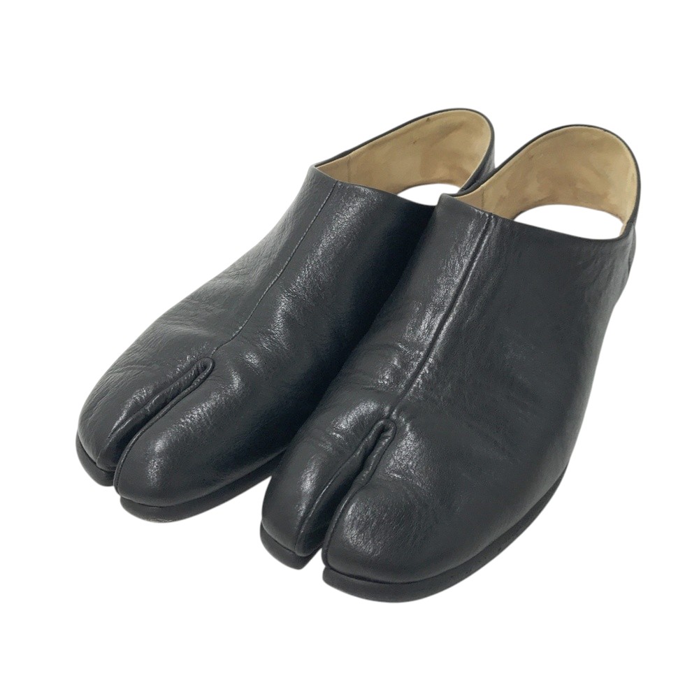Maison Margielaメゾンマルジェラ レザーシューズ タビ バブーシュ ブラック系 43 【中古】メンズ