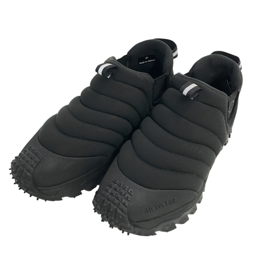 MONCLER モンク線路 Trailgrip Apres ビムラムソールロースニーカー  黒いこと系 41 【中古】メンズ