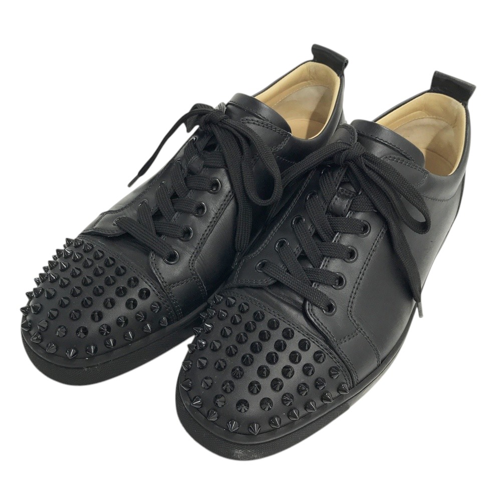 CHRISTIAN LOUBOUTIN クリスチャン ルブタン  Louis Junior Spikes Flat スニーカー  黒いこと系 42 【中古】メンズ