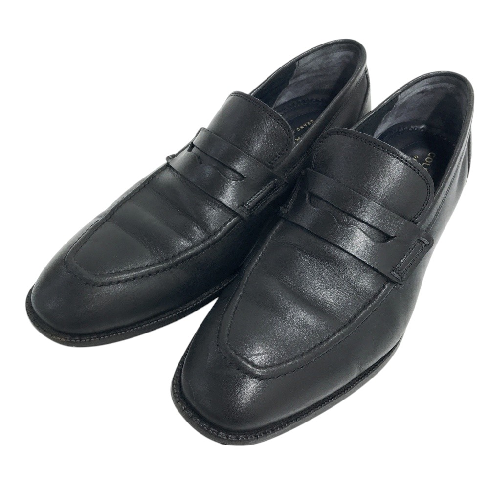 COLE HAAN 電話を掛けるハーン C29037 ペニー 置き目毛皮  黒いこと系 7 1/2 M 【中古】レディース