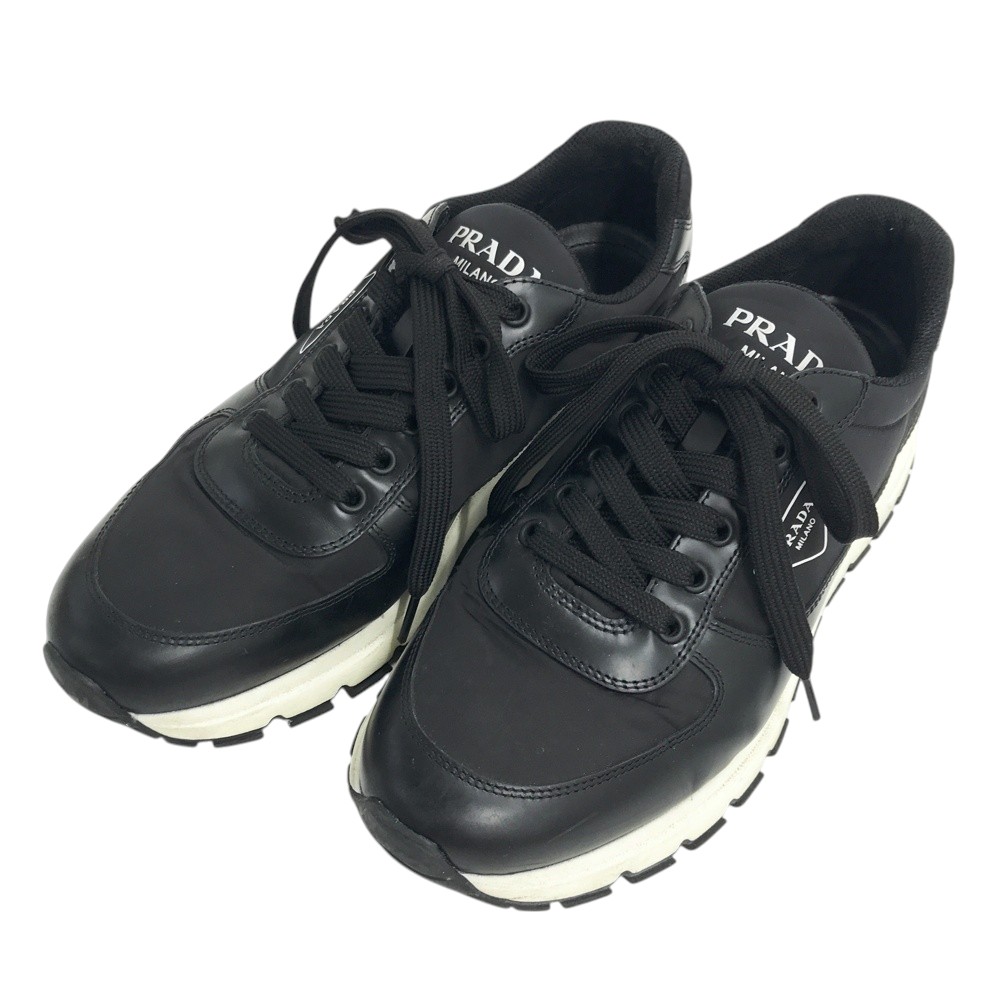 PRADA プラダ 2EG406 スニーカー  黒いこと系 7 【中古】メンズ