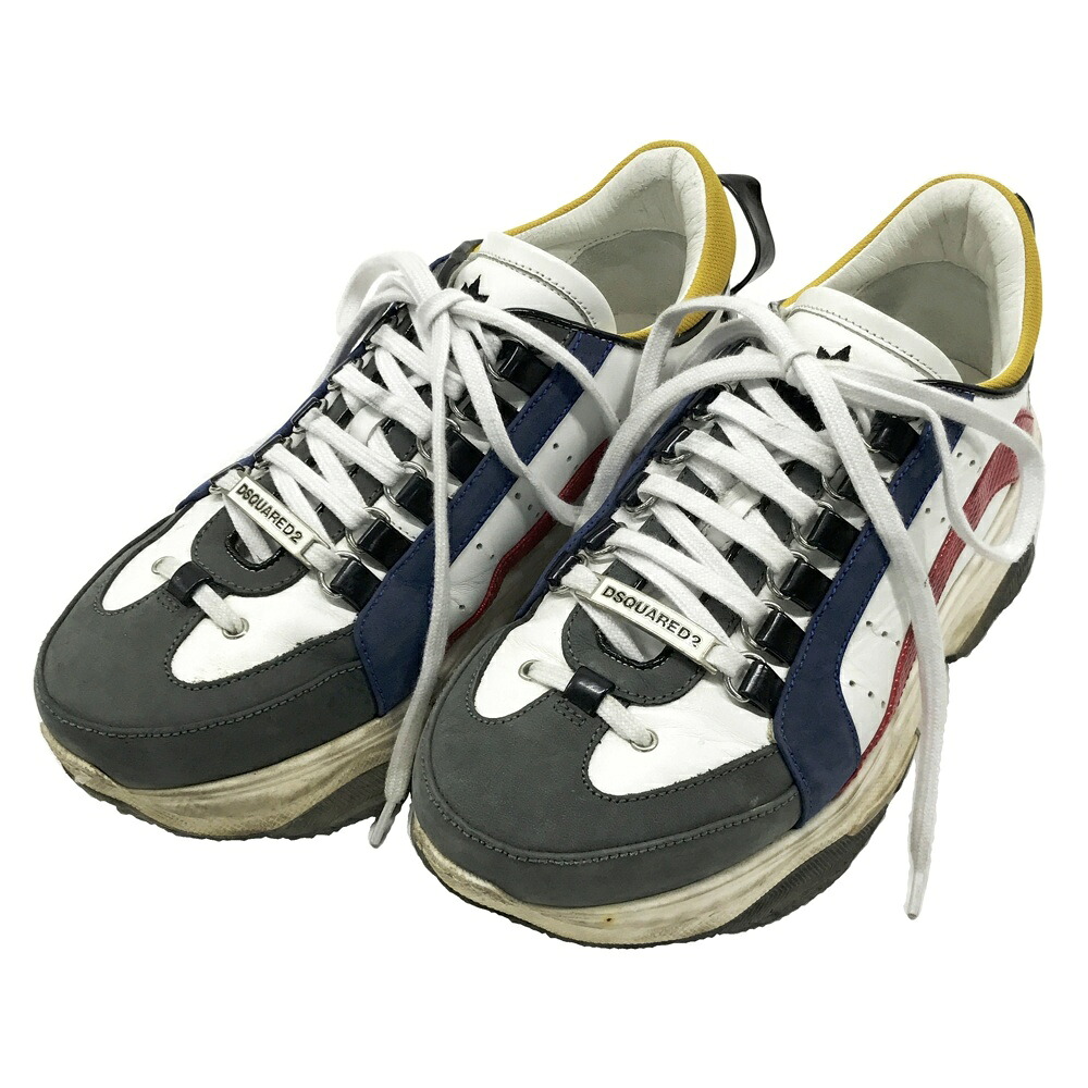 DSQUARED2 ディースクエアード  スニーカー  Bumpy 551  白いこと系 39 【中古】メンズ