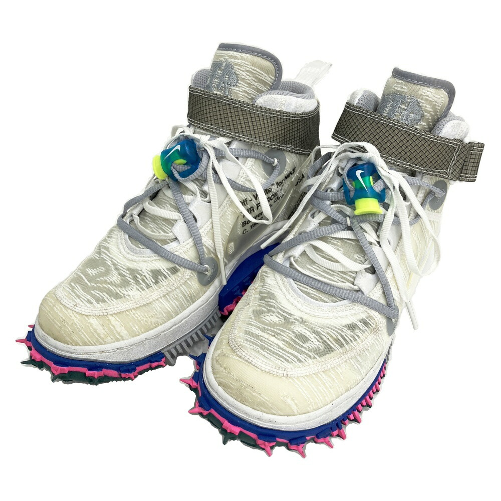 NIKE ナイキ ×Off-White /DO6290-100 ミッドカットスニーカー AIR FORCE 1  白いこと系 26珊 【中古】メンズ