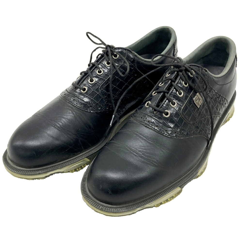FOOT JOY フットジョイ 53678J DRYJOYS TOUR ゴルフシューズ  黒いこと系 8M 【中古】ゴルフ御召しもの メンズ