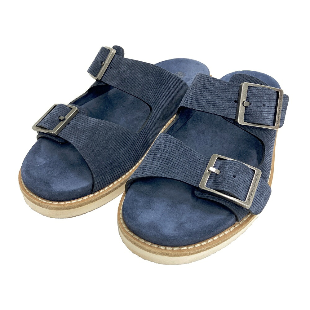 BRUNELLO CUCINELL ブルネロ クチネリ サンダル ネイビー系 40 【中古】メンズ｜中古ゴルフウェア通販STST 30,030円