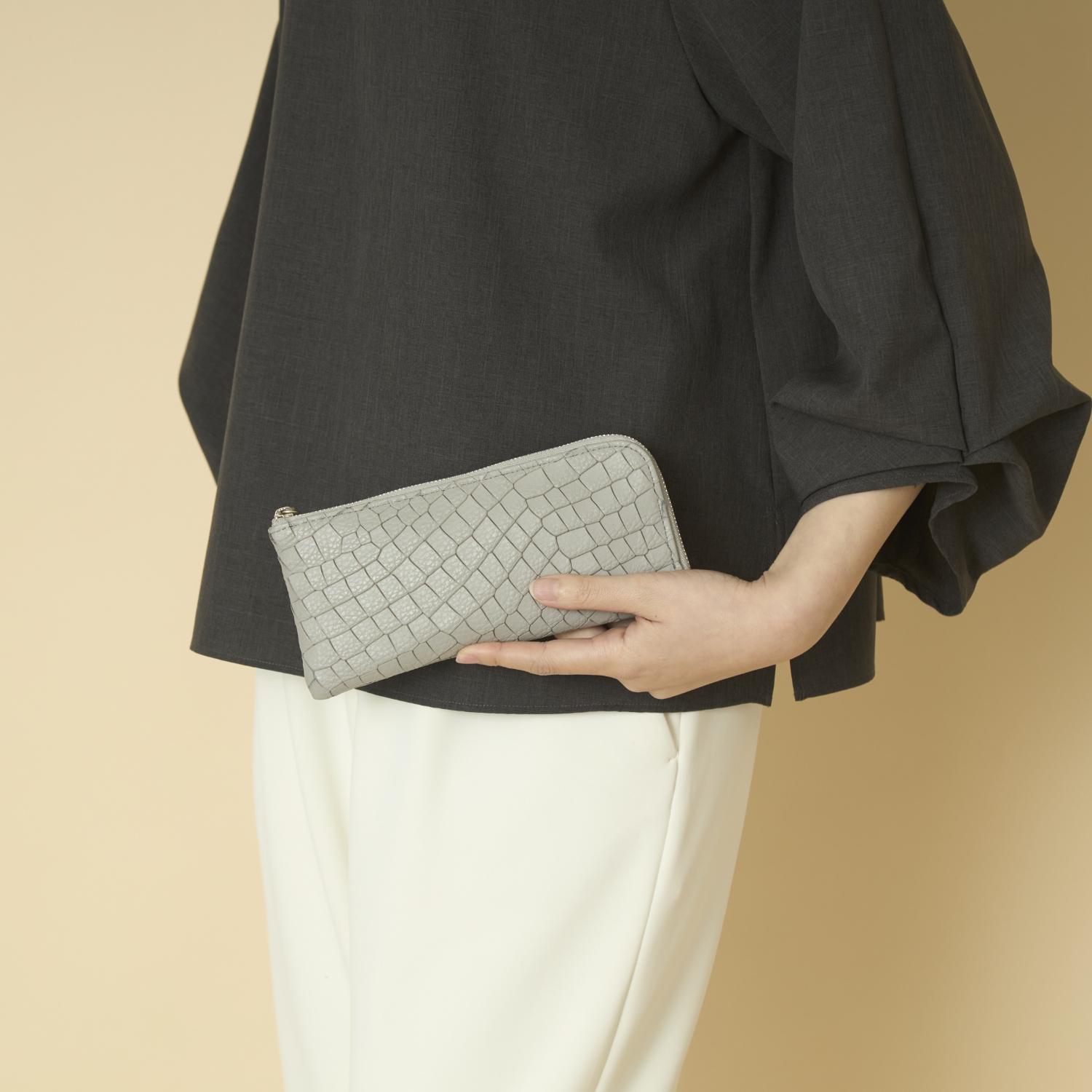 POMTATA/DRIA L-ZIP LONG WALLET