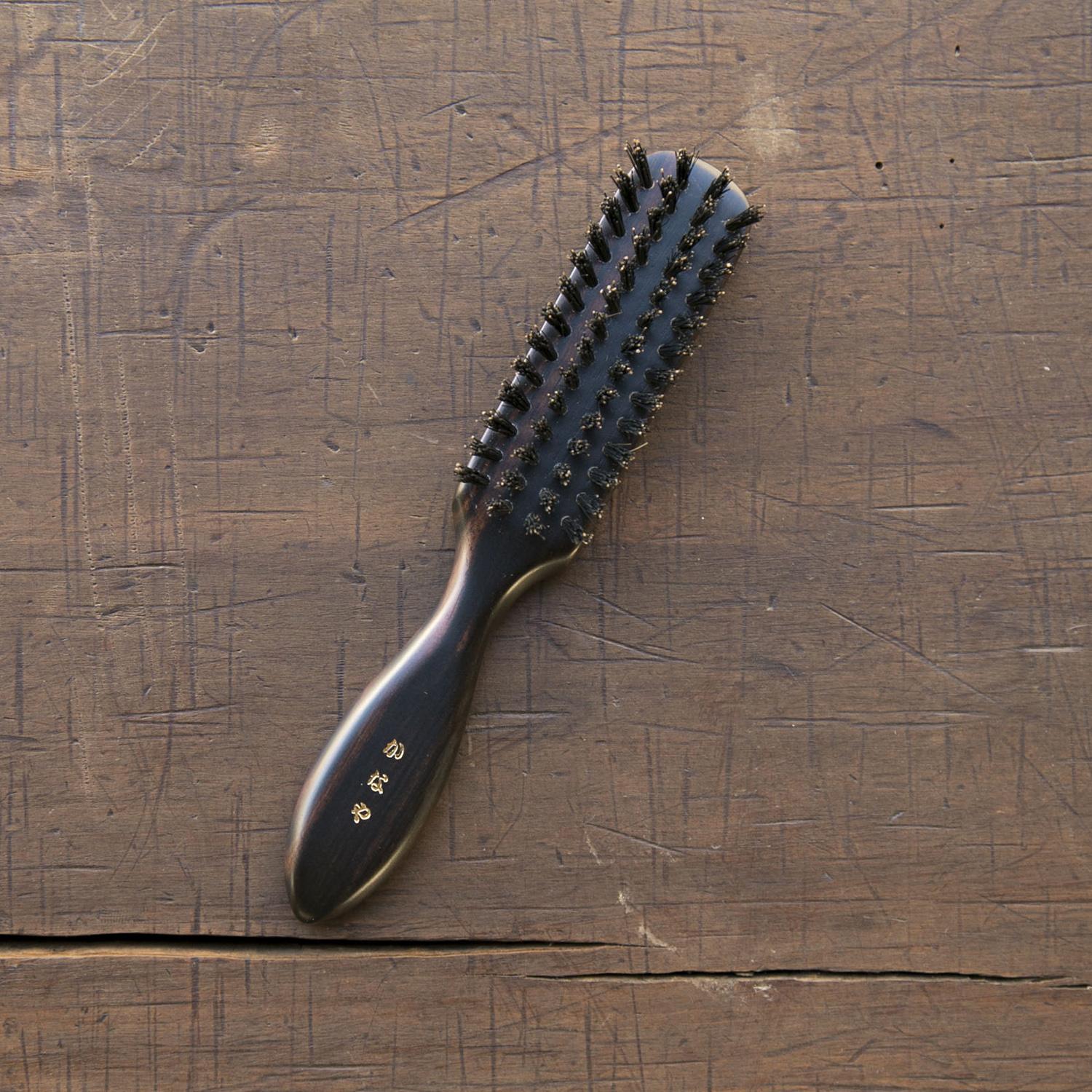 楽天市場】ヘアーブラシ（No,1880 6行）豚毛|東京都/かなや刷子（かな