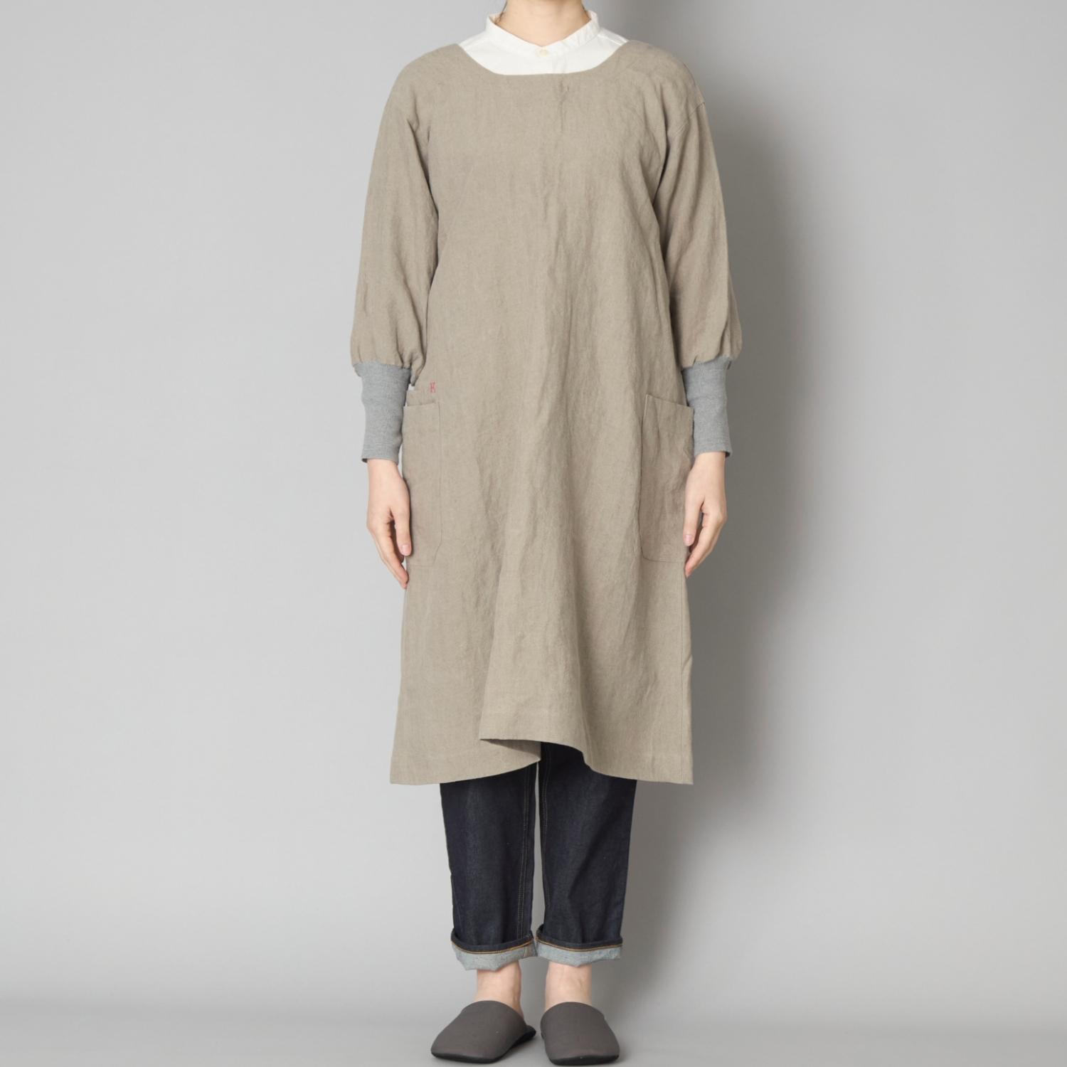 kapoc/割烹着 3rd アッシュグレー / M