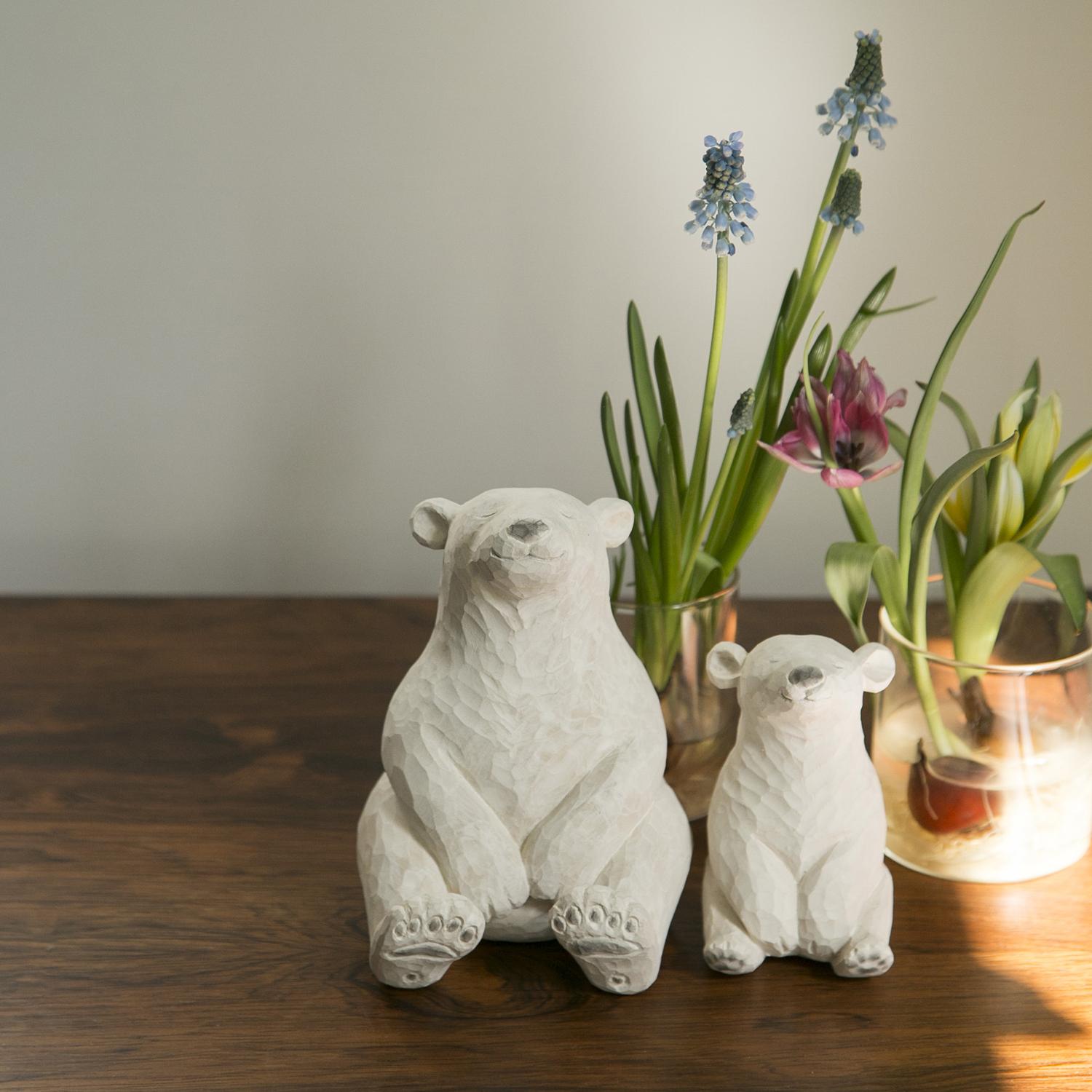 楽天市場】木彫り 熊の置物 槐の木 【01】 北海道 国産