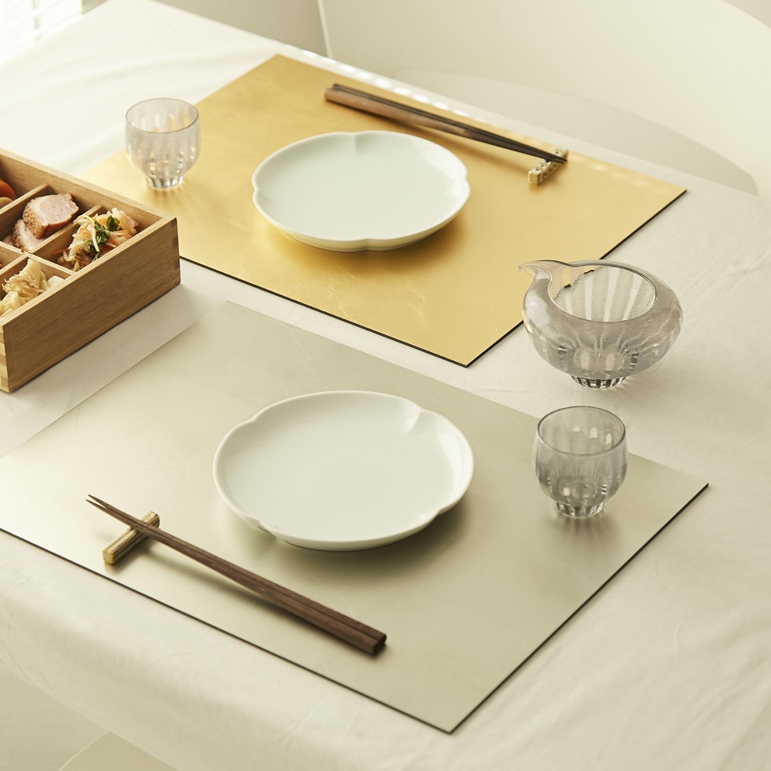 テーブルマット おしゃれ 北欧 アルミ 華やか 軽い 軽量／ HAKU LA TABLE/テーブルマット