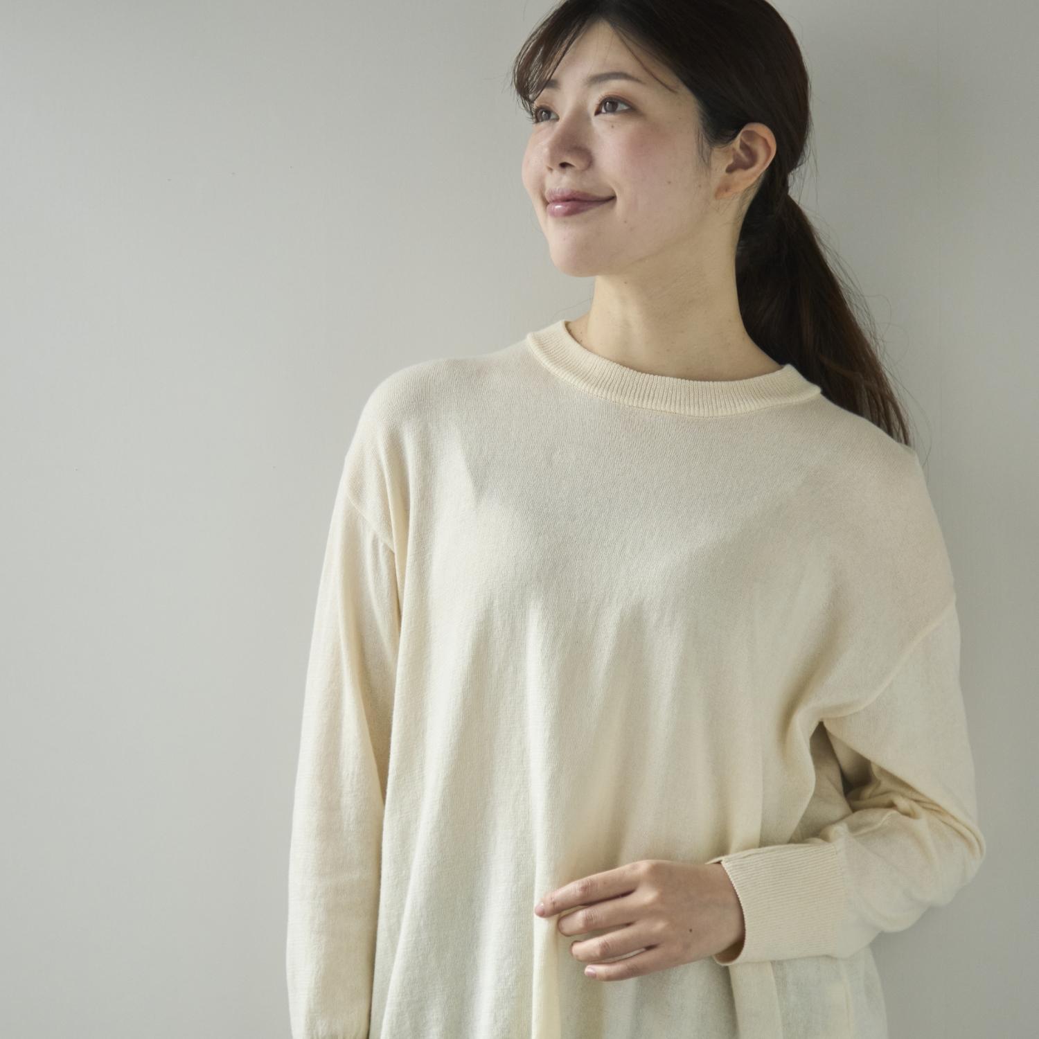 Kilka/ふんわりコットンニットプルオーバー