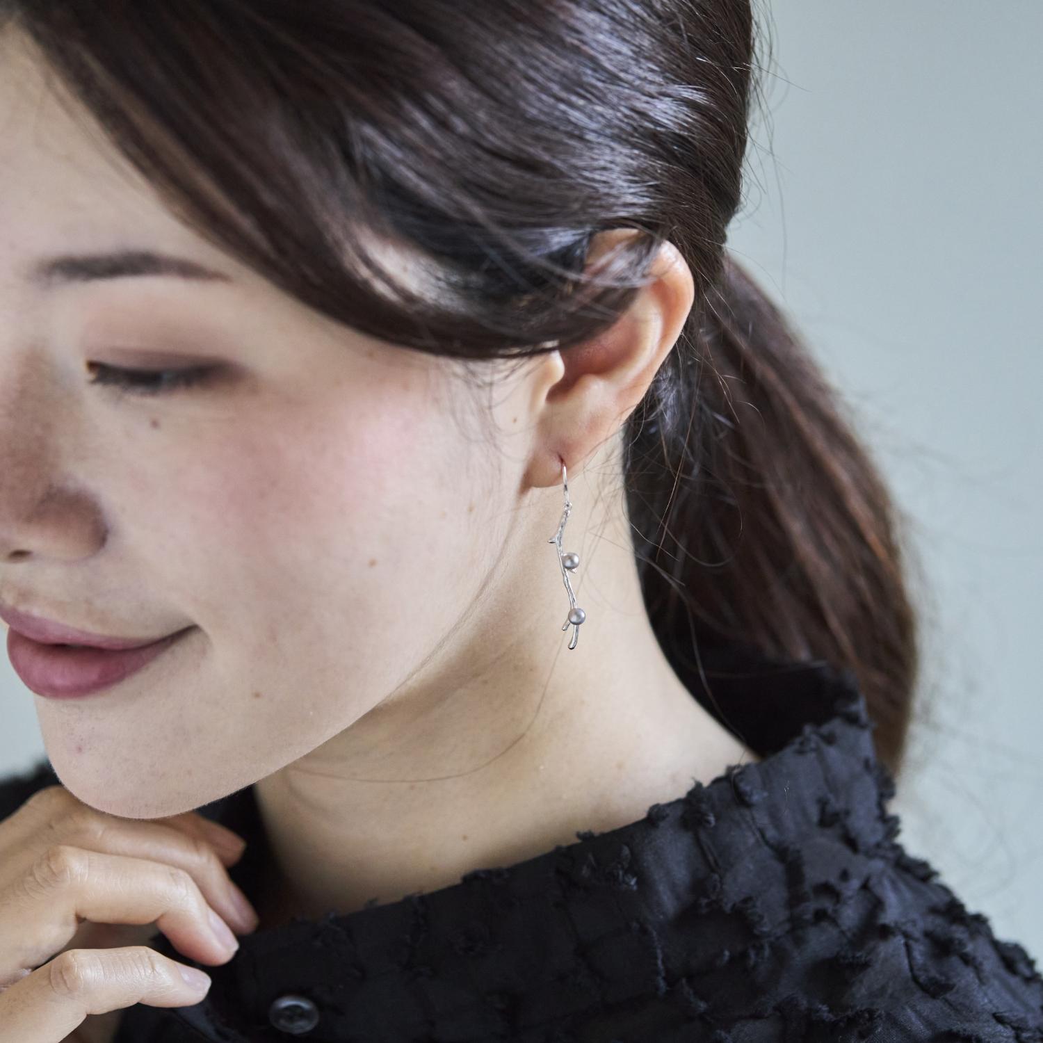 ichinose naomi/snow branch ピアス