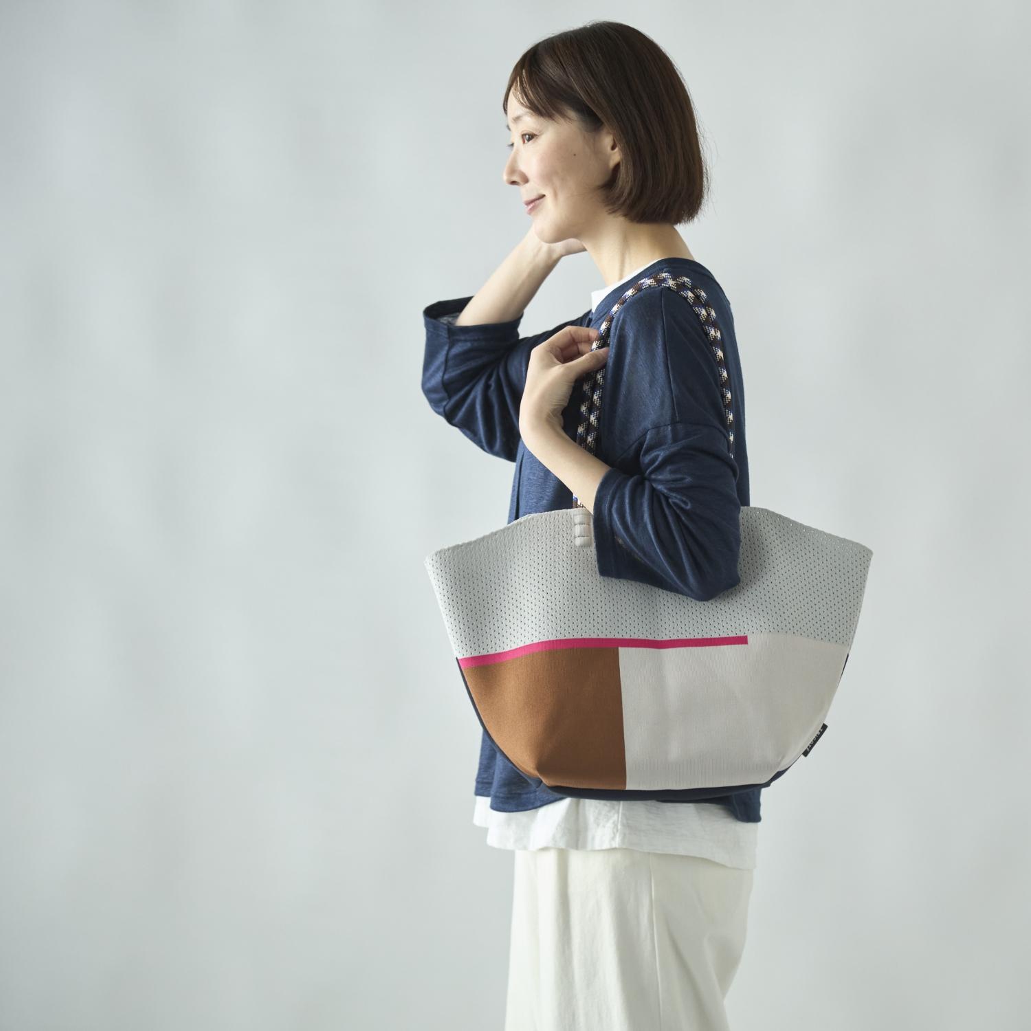 TRICOTE/HALF MESH KNIT BAG|STYLE STORE version.R