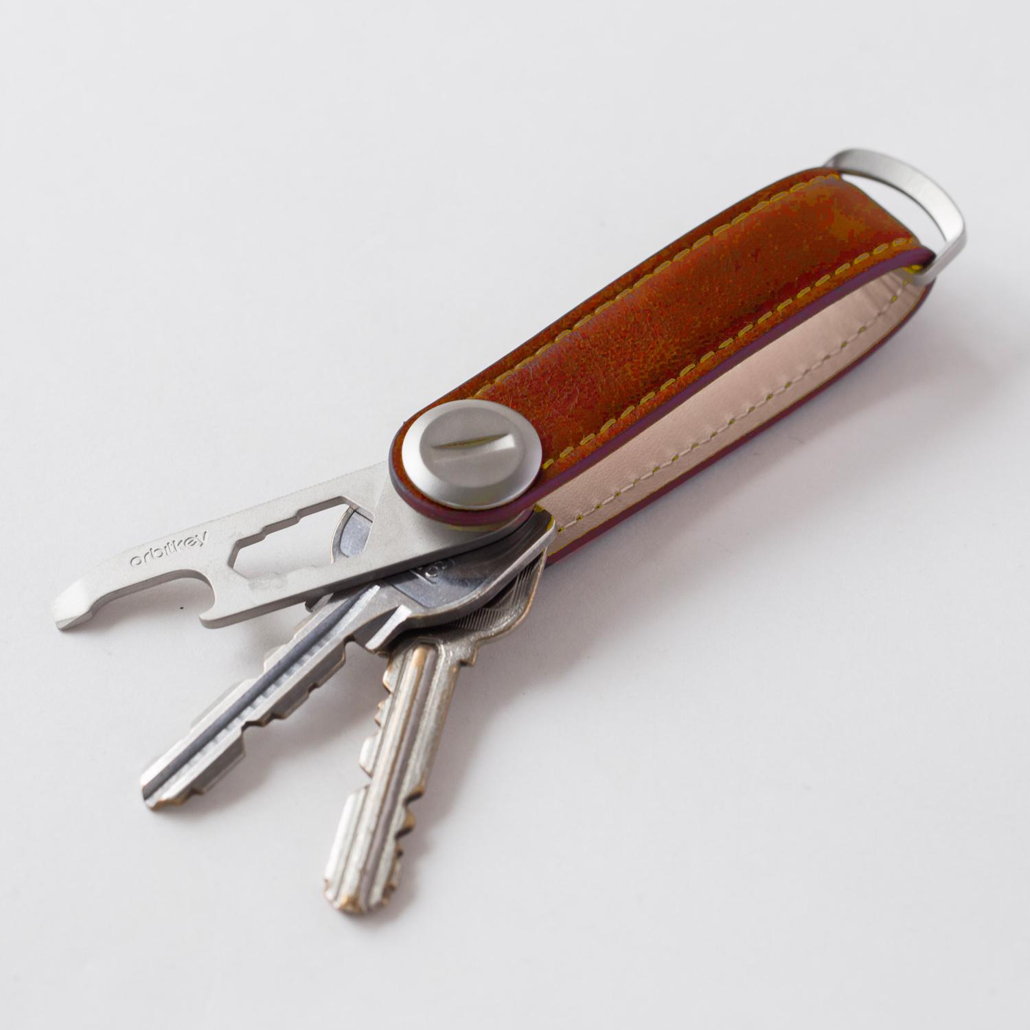 Orbitkey キーオーガナイザー レザー コニャック