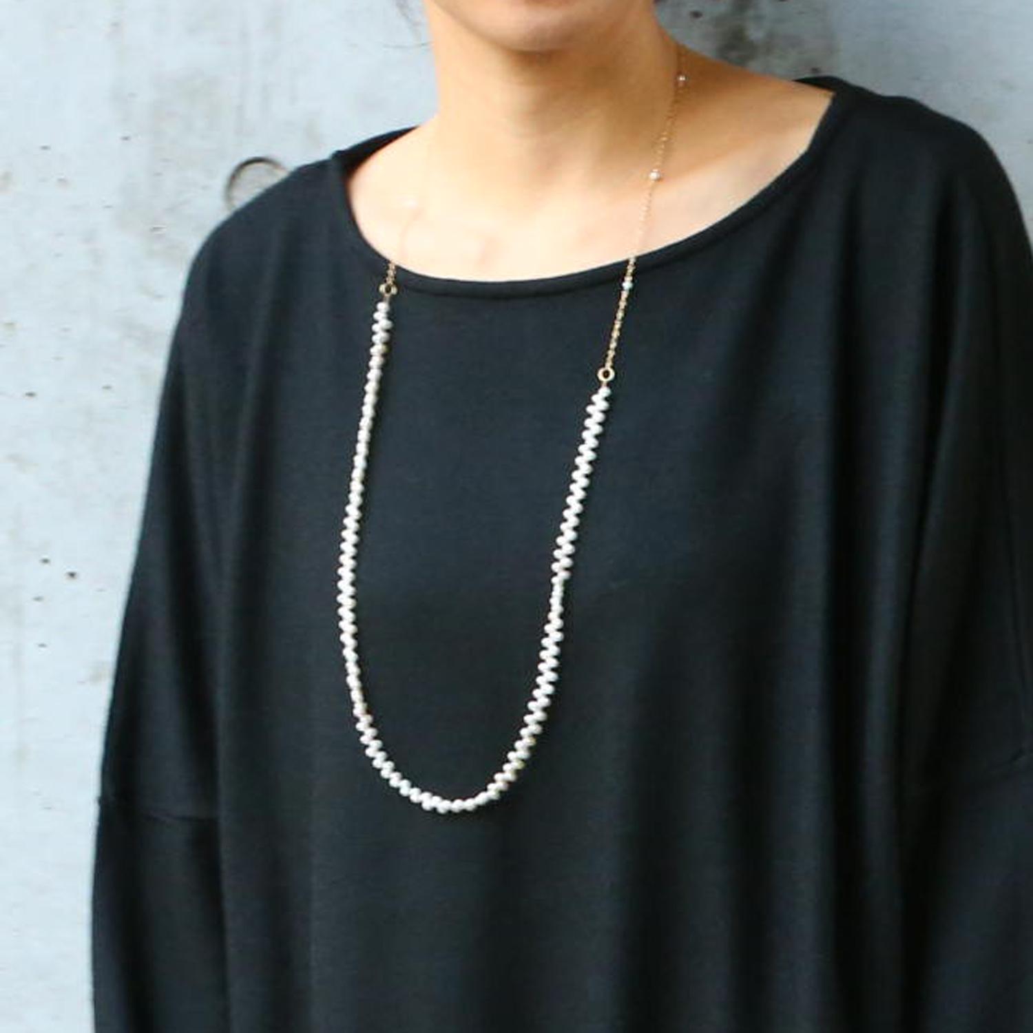 misa/two way frill pearl necklace 12,045円