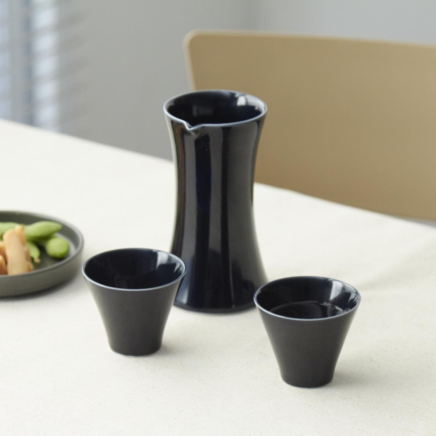 おしゃれ 片口 和食器 モダン 酒器 セット 熱燗 日本酒 晩酌セット 食器 晩酌 冷酒器 冷酒徳利 酒 器 冷酒 熱燗器 洋食器とっくり 徳利 おちょこ 電子レンジ対応 食洗機対応／ KIHARA/GEN 酒器セット