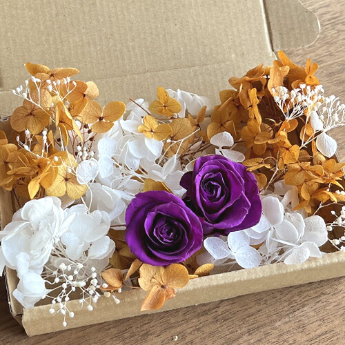 楽天市場】メール便(日本郵便)送料無料 プリザーブドフラワー 紫 バラ