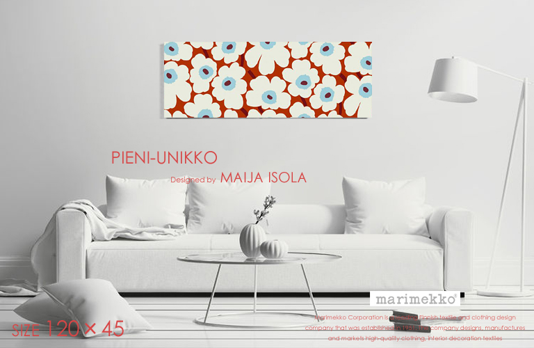ファブリックパネル ファブリックボード marimekko マリメッコ PIENI-UNIKKO(RB)ピエニウニッコ[SIZE：W120×H45糎]各大きさ選べます御手柔らかにパステル色の感触