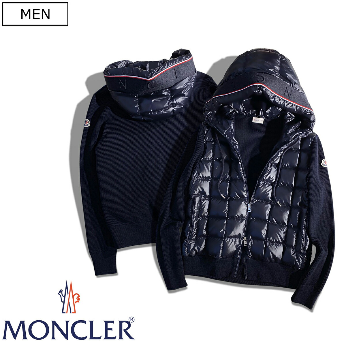 楽天市場】【定価231,000円(税込)】MONCLER モンクレール 「M」のインレイレター刺繍 でスポーティーな日常をアップデートするブランドアイコンパッチ付きダウンジャケット フード アウター ブラック 国内正規品/モンクレールジャパン  CORYDALE GIUBBOTTO ...