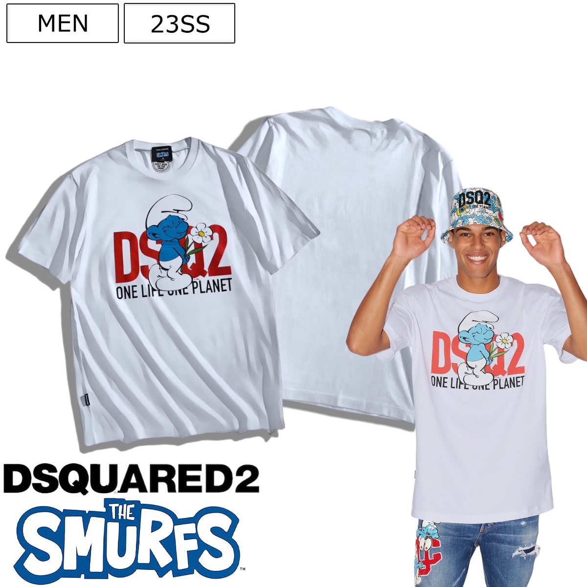 楽天市場】【定価50,600円(税込)】DSQUARED2 × The Smurfs ディー