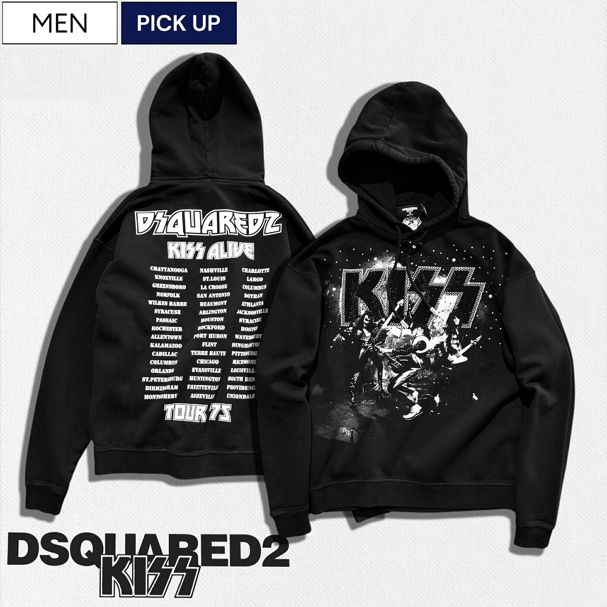 DSQUARED2 I LOVE D2 スウェットパーカーM/S74GU0457 DSQUARED2 - 美品 DSQUARED2 ディースクエアード I LOVE D2 スウェット