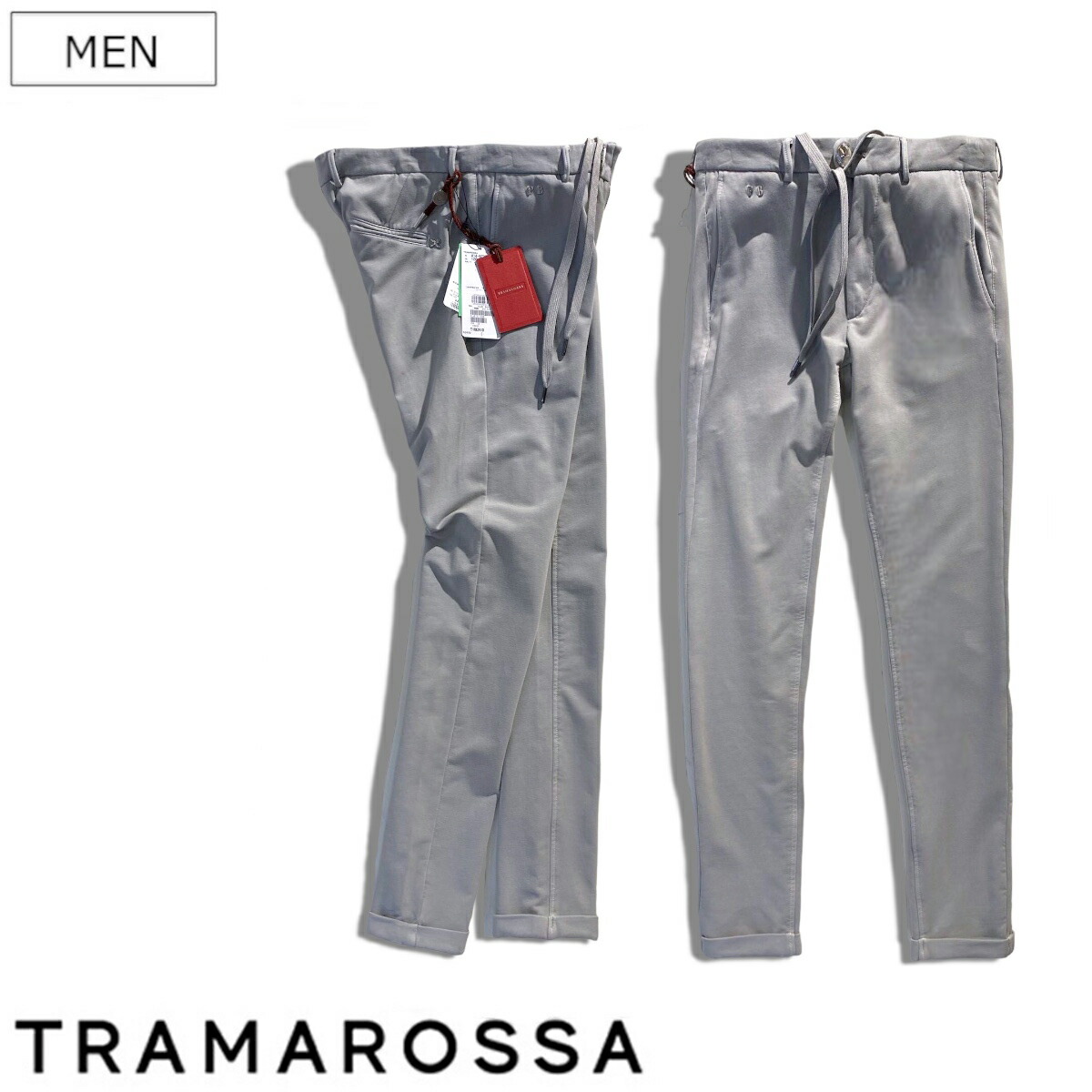 楽天市場】【定価48,400円(税込)】TRAMAROSSA トラマロッサ 新シリーズ トラマロッサ史上最高のストレッチ に裏起毛でポカポカ！サルト仕立てのスーパーストレッチ裏起毛デニムパンツ！≪24.7 Super Stretch CORTINA≫ 54971005  LEONARDO SLIM レオナルドスリム イタリア製 ...