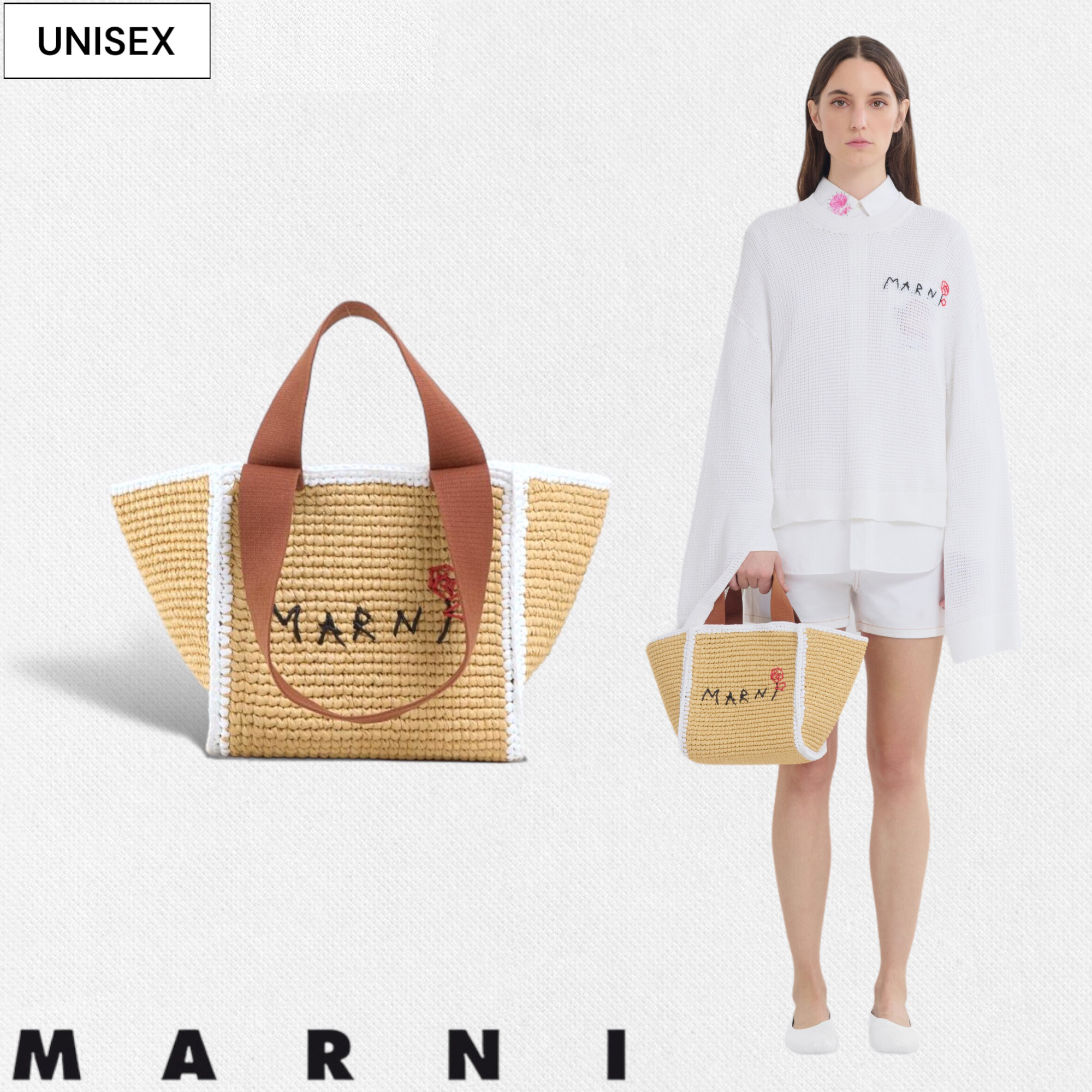 MARNI マルニ バーチカルバッグ ラフィア ロープ ラージ 楽天市場】【定価127,600円(税込)】MARNI -マルニ- ラフィアの